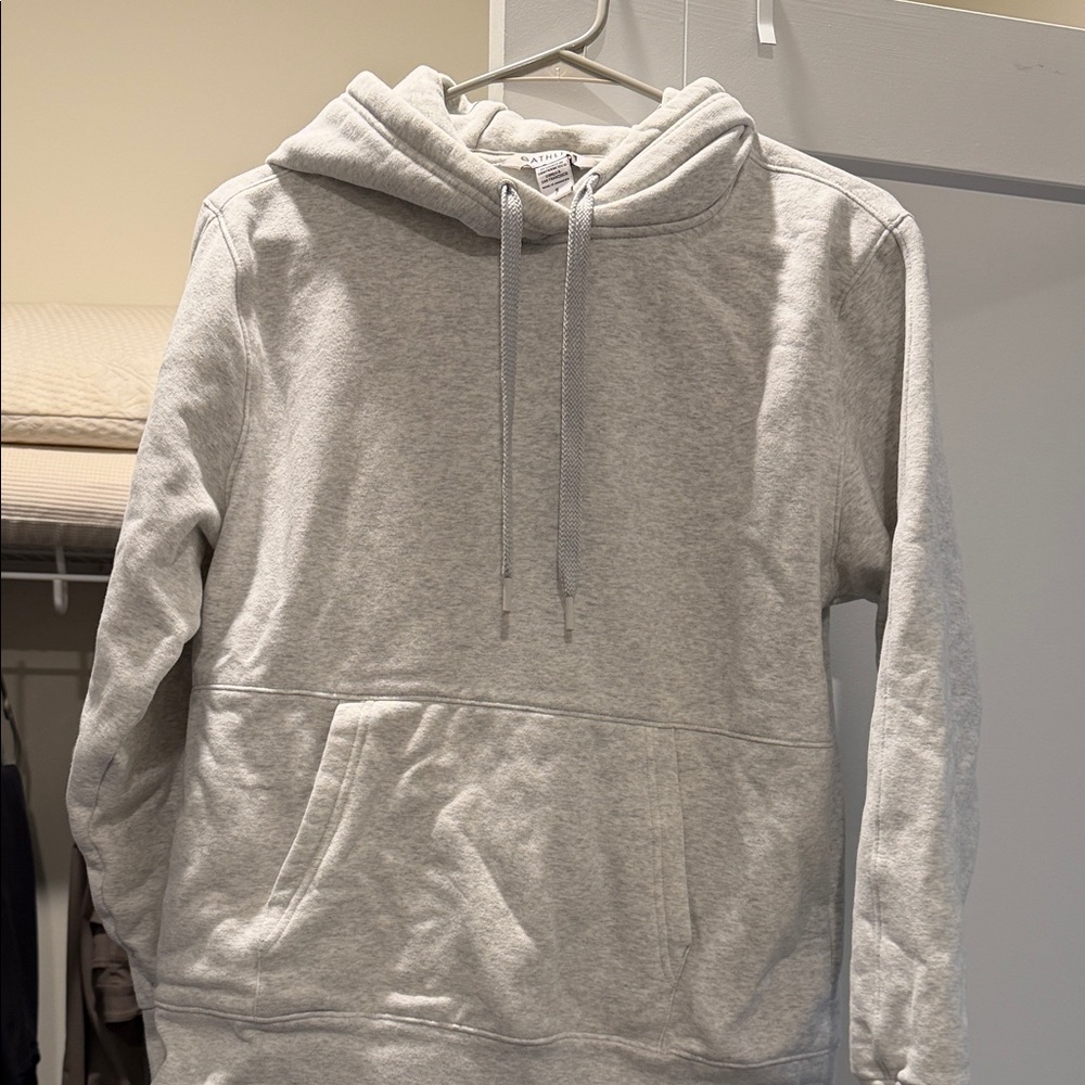 Athleta Gray Hoodie Sweatshirt Size S